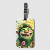 glücklicher Goblin Boy lächeln Gepäckanhänger (Vorderseite Vertikal)