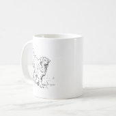 Glücklicher Golden Retriever Kaffeebecher, Geschen Kaffeetasse (Vorderseite Links)