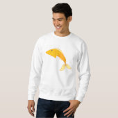 Glücklicher Goldfisch Sweatshirt (Vorne ganz)