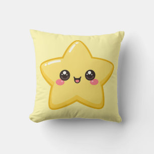 Glücklicher Goldstern Kawaii-Kissen Kissen
