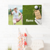 Glücklicher Golf-Ruhestand mit glücklichem Golfer Banner (Insitu)
