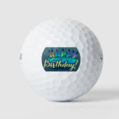 ***GLÜCKLICHER GOLFBALL AM GEBURTSTAG (Vorderseite)