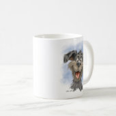 Glücklicher grinsender Hund – Süße Hunde-Comicfigu Kaffeetasse (VorderseiteRechts)