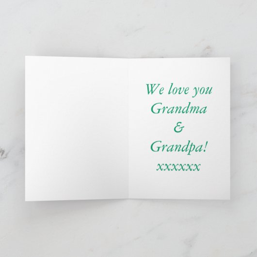 Glücklicher Großeltern-Tag behalten Ruhe Karte (Innenseite)