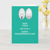Glücklicher Großeltern-Tag behalten Ruhe Karte (Gelbe Blume)