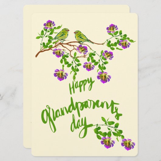 Glücklicher Großeltern Tag Feiertagskarte (Vorne/Hinten)