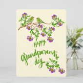 Glücklicher Großeltern Tag Feiertagskarte (Stehend Vorderseite)