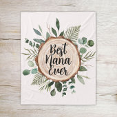 Glücklicher Großeltern Tag Rustikales Holz und Fol Fleecedecke