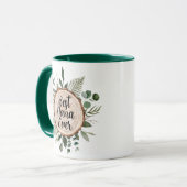 Glücklicher Großeltern Tag Rustikales Holz und Fol Tasse (Vorderseite Links)