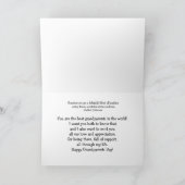 Glücklicher Großelterntag! Daisy+Carnation-Blume Karte (Innenseite)