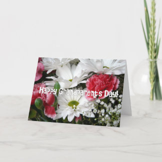 Glücklicher Großelterntag! Daisy+Carnation-Blume Karte