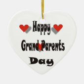 Glücklicher Großelterntag Keramik Ornament (Vorne)