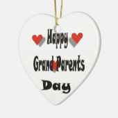 Glücklicher Großelterntag Keramik Ornament (Links)