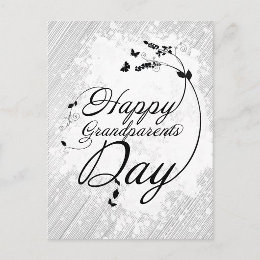 Glücklicher Großelterntag Postkarte (Vorderseite)