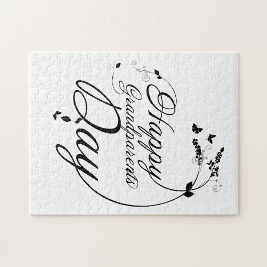 Glücklicher Großelterntag Puzzle (Horizontal)