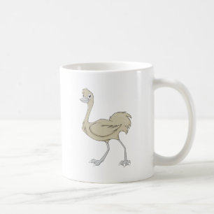 Glücklicher größerer Rhea-Cartoon Kaffeetasse