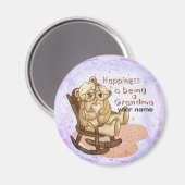 Glücklicher Großmagnet Magnet (Vorderseite/Rückseite)