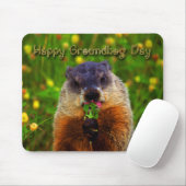Glücklicher Groundhog Tag Blume essend Mousepad (Mit Mouse)