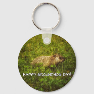 Glücklicher Groundhog-Tag! Schlüsselanhänger
