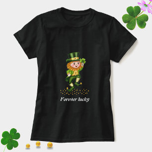 Glücklicher grüner Gnom-T-Shirt für immer T-Shirt