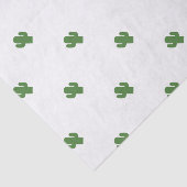 Glücklicher grüner Kaktus im rosa Sommer Seidenpapier (Ausschnitt)