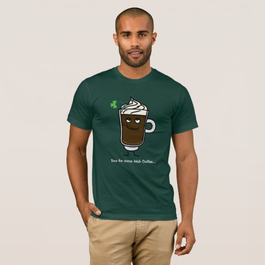 Glücklicher grüner Klee des T-Shirt (Vorne ganz)
