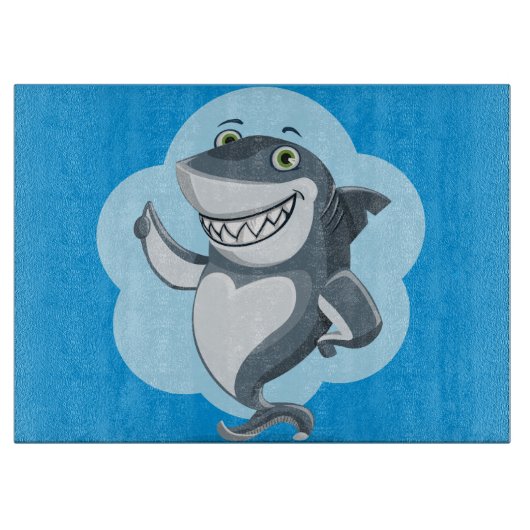 Glücklicher Haifisch Schneidebrett (Vorderseite)