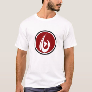 Glücklicher Haken durch LAGUNA-Stamm T-Shirt