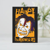 glücklicher Halbwunder Zombie Einladung (Stehend Vorderseite)