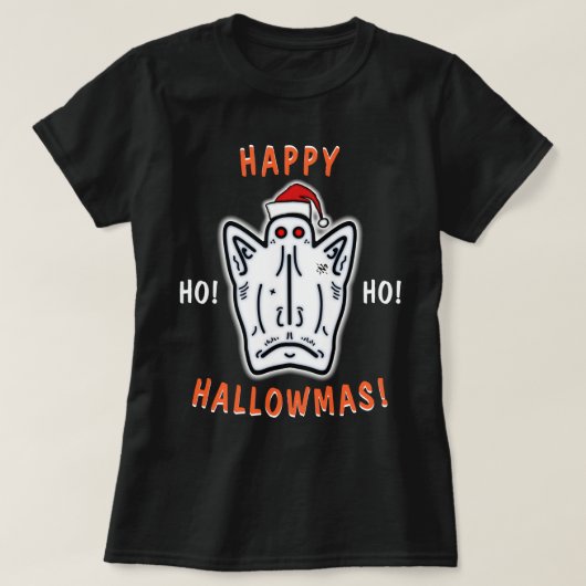 Glücklicher HalloMas (Halloween + X-Mas)! v2 T - S T-Shirt (Design vorne)