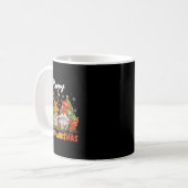 Glücklicher Hallothanksmas Gnom Halloween Erntedan Kaffeetasse (Vorderseite Links)