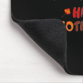 Glücklicher Hallothanksmas Heartbeat Herbst Ernted Mousepad (Ecke)