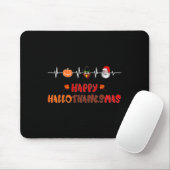 Glücklicher Hallothanksmas Heartbeat Herbst Ernted Mousepad (Mit Mouse)