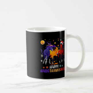 Glücklicher Hallothanksmas PferdeHalloween-Ernteda Kaffeetasse