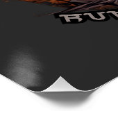 Glücklicher Halloween-Baseballspieler Poster (Ecke)