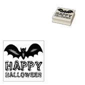 Glücklicher Halloween-Black Bat Trick oder Treat Gummistempel (Stempel)