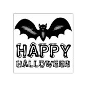 Glücklicher Halloween-Black Bat Trick oder Treat Gummistempel (Prägung)