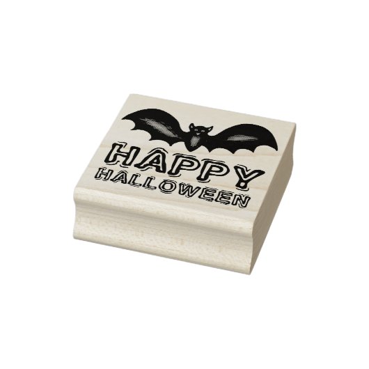 Glücklicher Halloween-Black Bat Trick oder Treat Gummistempel (Stempel)