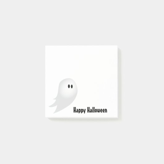 Glücklicher Halloween-Cartoon-Geist Post-it Klebezettel (Vorderseite)
