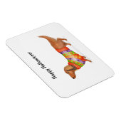 Glücklicher Halloween-Dackel-Magnet Magnet (Rechte Seite)