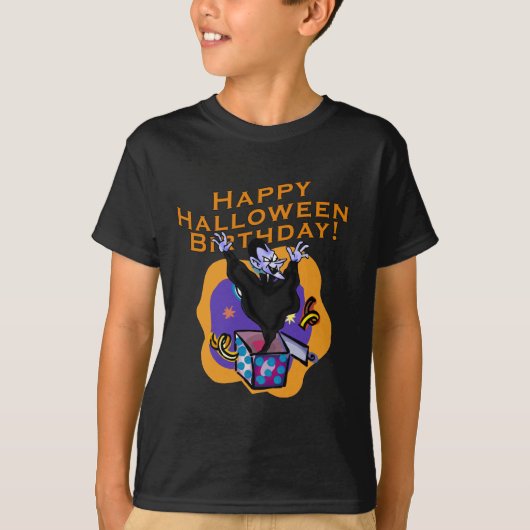 Glücklicher Halloween-Geburtstag! T-Shirt (Vorderseite)