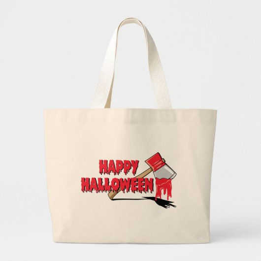 Glücklicher Halloween-Horror Jumbo Stoffbeutel (Vorne)