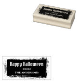 Glücklicher Halloween-individuelle Name schmutzige Gummistempel (Stempel)