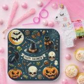 Glücklicher Halloween Spaß & Spooky Pappteller (Party)