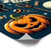 Glücklicher Halloween Spaß & Spooky Poster (Ecke)