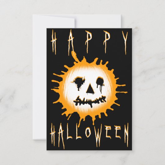 glücklicher halloween splatolantern einladung (Vorderseite)