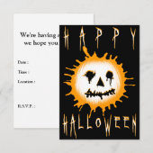 glücklicher halloween splatolantern einladung (Vorne/Hinten)