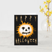 glücklicher halloween : splatolantern karte (Gelbe Blume)