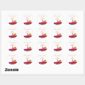 Glücklicher Halloween-Sticker für Candy & Cookie B Runder Aufkleber (Blatt)