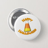 Glücklicher Halloween-Süßigkeits-Mais Button (Vorne & Hinten)